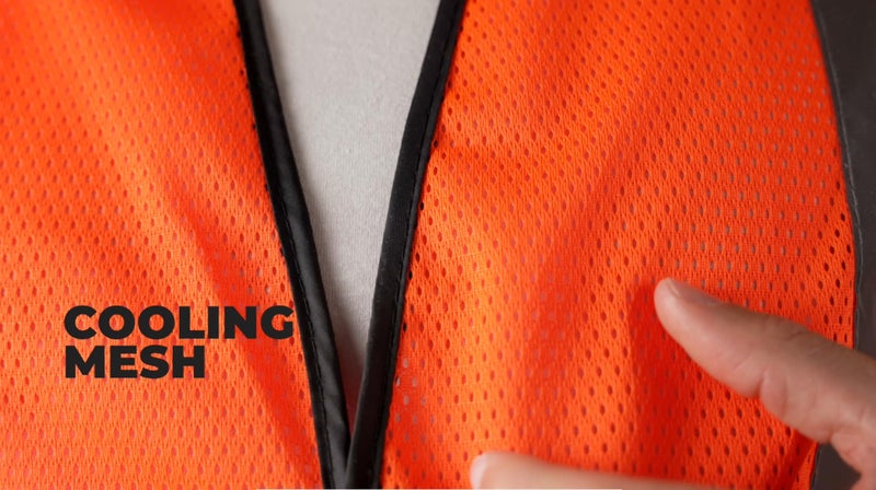 OccuNomix Safety Vest for Men, High Visibility, Class 2, 2" Reflective Tape, Ultra Light 3.8 oz Bird's Eye Breathable Mesh, Rapid Cooling, 100% ANSI, 1 Chest Pocket, ECO-GC-Y2/3X, Yellow - Image 5